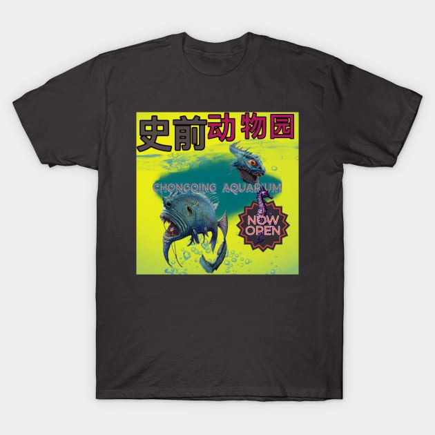 Chongqing Aquarium (tainted tank) T-Shirt by The Illegal Goat Company